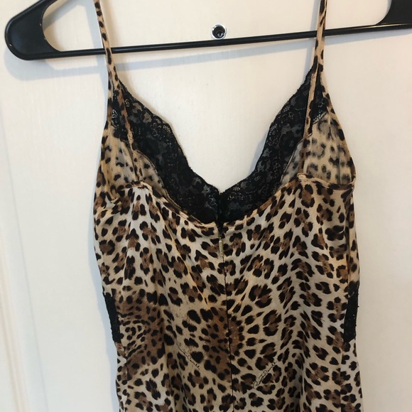 Roberto Cavalli Leopard Print Camisole with Black Lace Detail - Picture 8 of 12